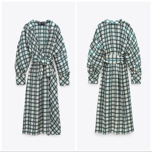 Zara Plaid Print Dress
